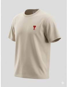 Ami T-Shirt Beige