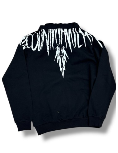 Felpa con Zip Marcelo Burlon "Wings Logo"