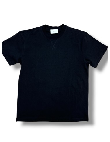 Ami Paris T-Shirt con logo in rilievo nera