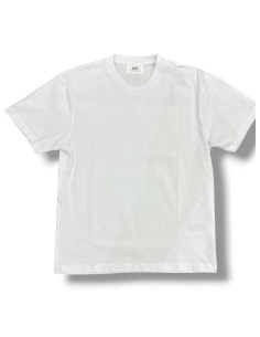 Ami Paris T-Shirt con logo in rilievo bianca