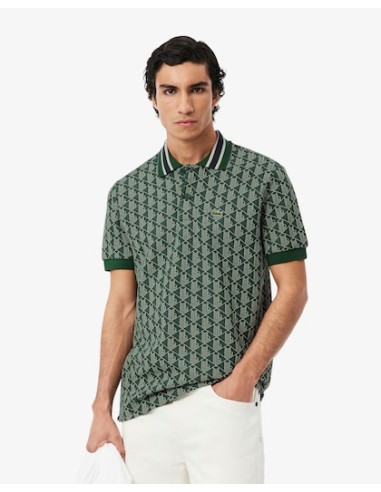 Lacoste Polo dal taglio classico in jacquard...