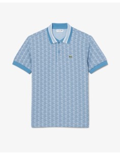 Lacoste Polo dal taglio classico in jacquard con monogramma