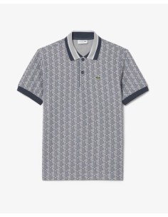 Lacoste Polo dal taglio classico in jacquard con monogramma