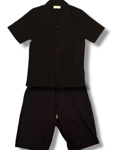 Coordinato Markup Cotone Ricamato Nero