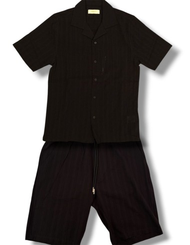 Coordinato Markup Cotone Ricamato Nero