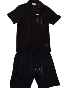 Coordinato Markup Crochet Nero