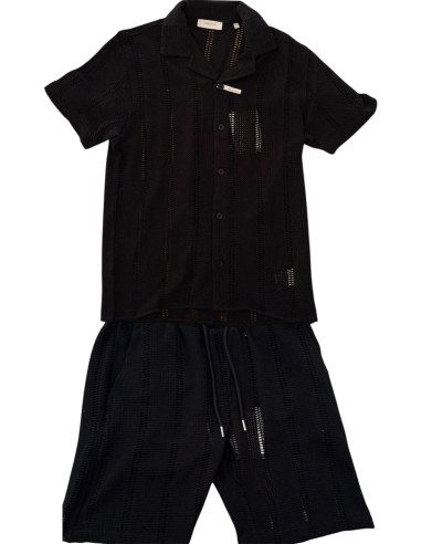 Coordinato Markup Crochet Nero