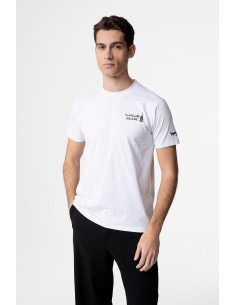 T-shirt Bianca con Ricamo Con tutte quelle Bollicine 2