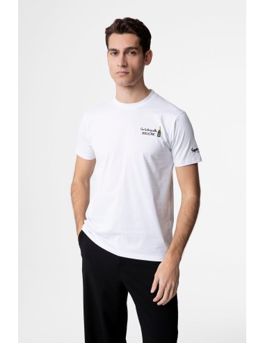 T-shirt Bianca con Ricamo Con tutte quelle...