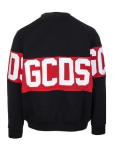 FELPA GCDS GIROCOLLO NERA/ROSSA 2