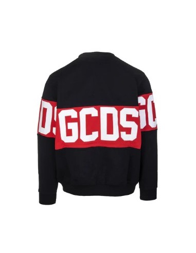 FELPA GCDS GIROCOLLO NERA/ROSSA