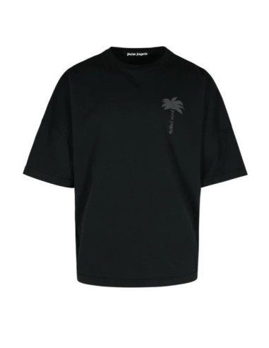 T-SHIRT PALM ANGELS palms over black