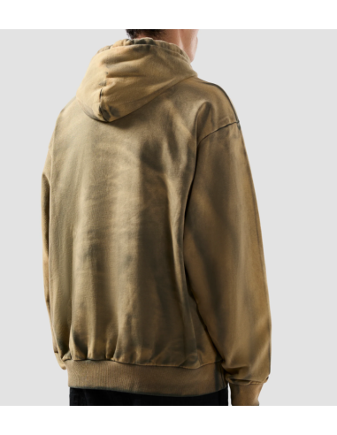 GCDS Felpa con cappuccio solarizzata con logo...