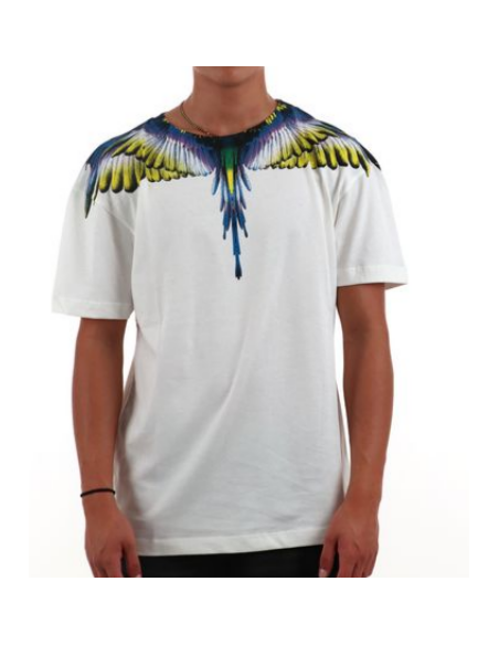 T-Shirt Uomo Marcelo Burlon County of Milan F5CAMATH029 – Nera e bianca