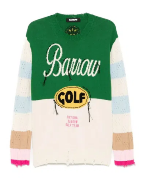 Barrow Golf Crew Neck Sweater felpa – Maglione Multicolor Unisex