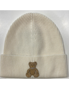 Palm Angels Beanie Bear in Mind – Cappello Bianco con... 2