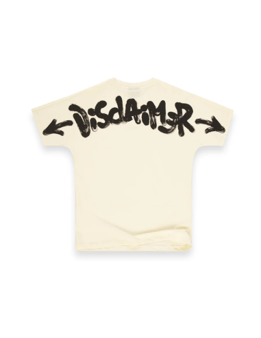 Disclaimer T shirt latte/nera