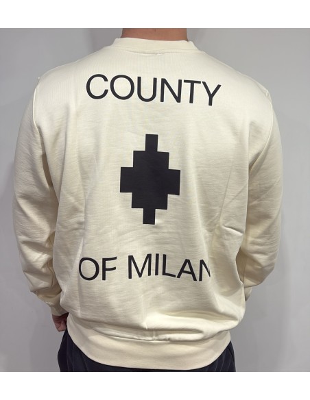 Marcelo Burlon Felpa Cream