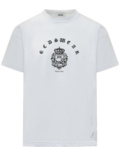 GCDS T-Shirt Stemma Optic White