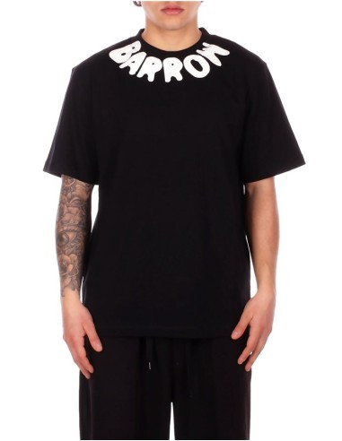T-shirt Unisex BARROW Black white girocollo