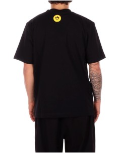 T-shirt Unisex BARROW Black white girocollo 2
