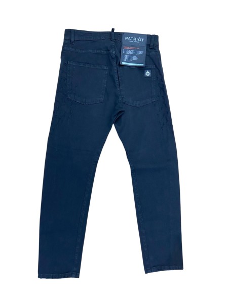 Jeans Patriòt Denim Couture: Modello Slim-Fit con Lavaggio Distressed