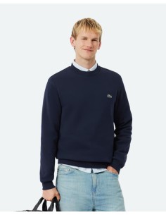 Felpa Lacoste Girocollo Classic Fit Blu navy