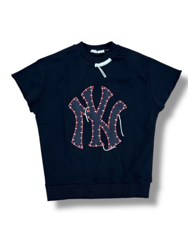 Felpa Smanicata Botega "NY" Custom Patchwork