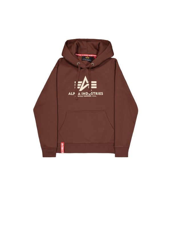 Alpha Industries Basic Big Logo Hoodie powder brown