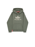 Alpha Industries Basic Big Logo Hoodie vintage green