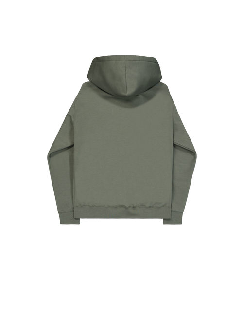 Alpha Industries Basic Big Logo Hoodie vintage green
