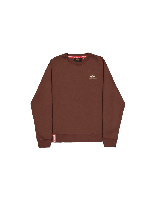 Alpha Industries Basic Small Logo Sweatshirt powder brown