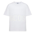 GCDS T-shirt Bianca Con Logo Z0MLQC109J101/100A Unisex