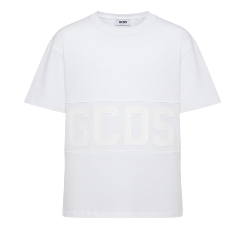GCDS T-shirt Bianca Con Logo Z0MLQC109J101/100A Unisex