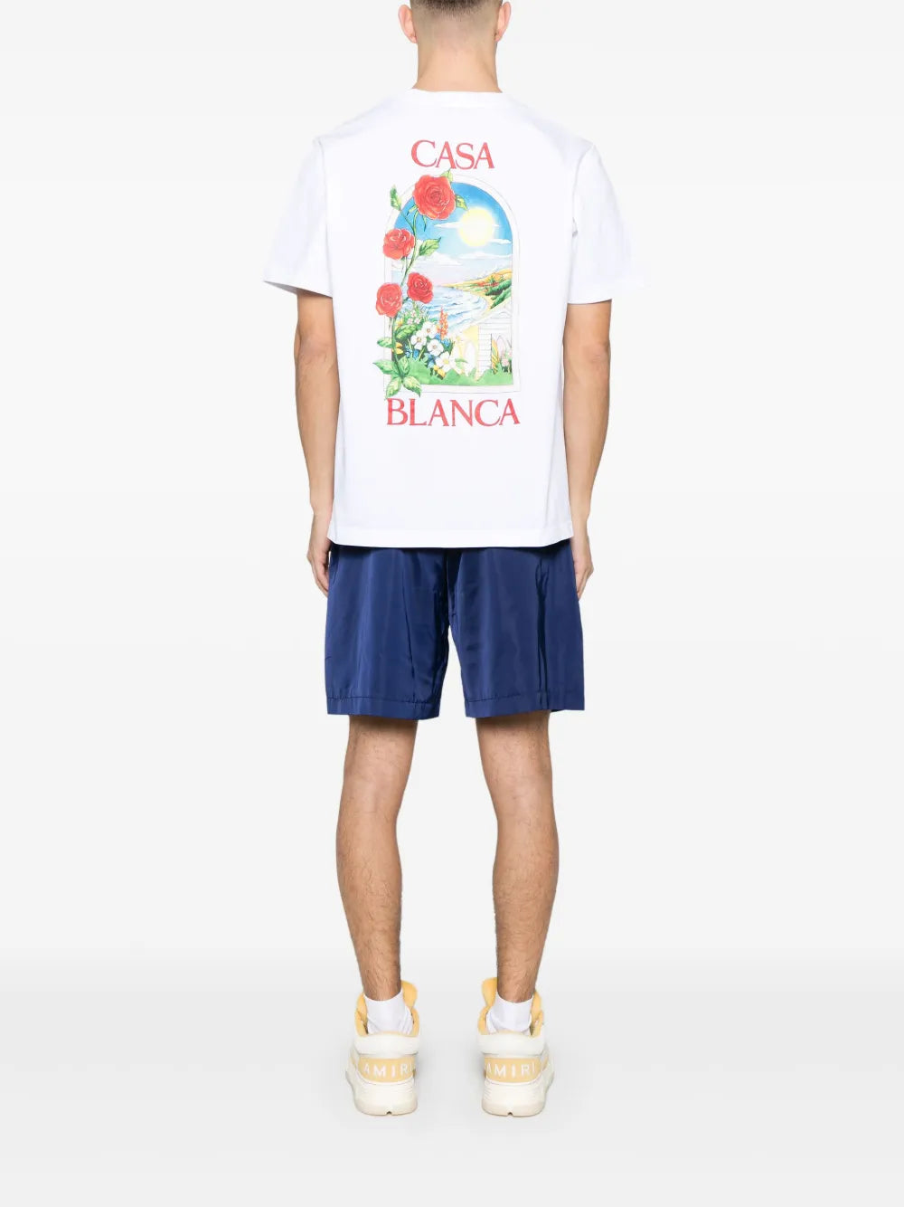 CASABLANCA T-shirt in cotone organico con stampa grafica Casablanca