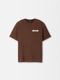 T-shirt Gros Grain T-shirt con logo in gros-grain brown