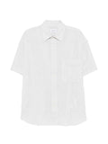 AMISH CAMICIA DROPPED IN COTONE CRINCKLE A RIGHE