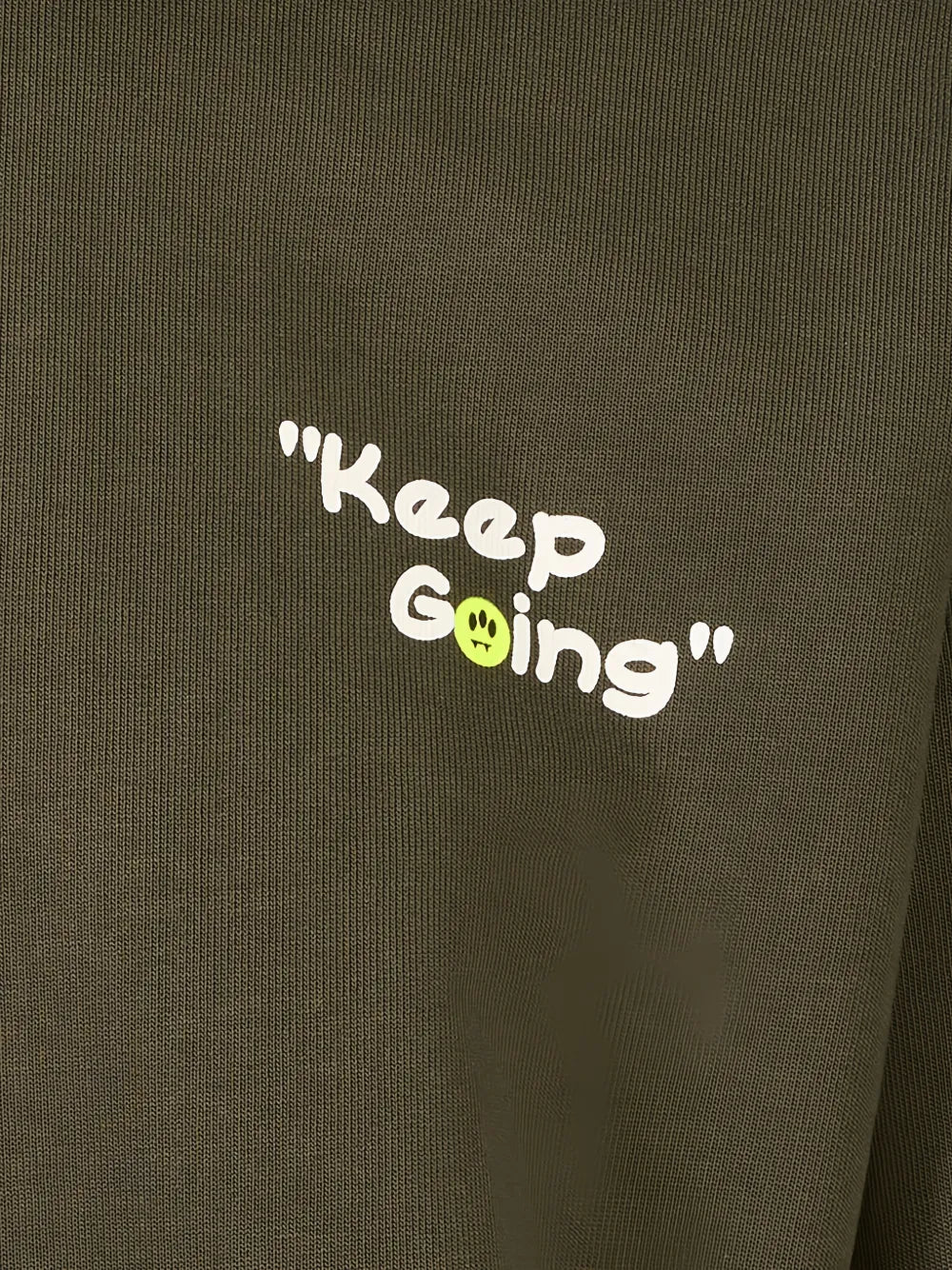 Barrow Felpa con stampa "Keep Going" - Verde F6BWUAHS044 082