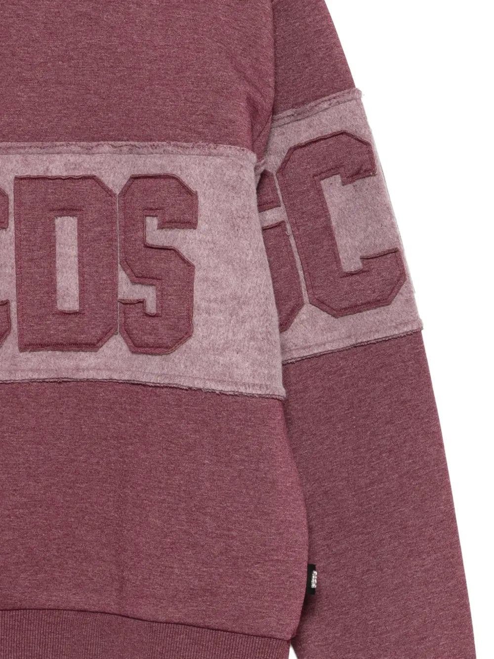 GCDS felpa band logo burgundy C2MWQE315F169