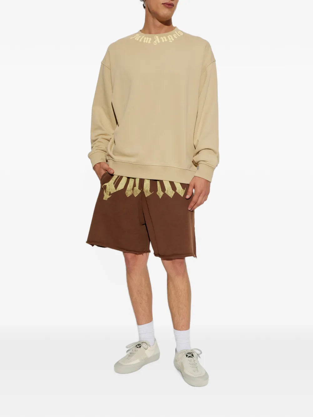 Palm Angels logo-print felpa