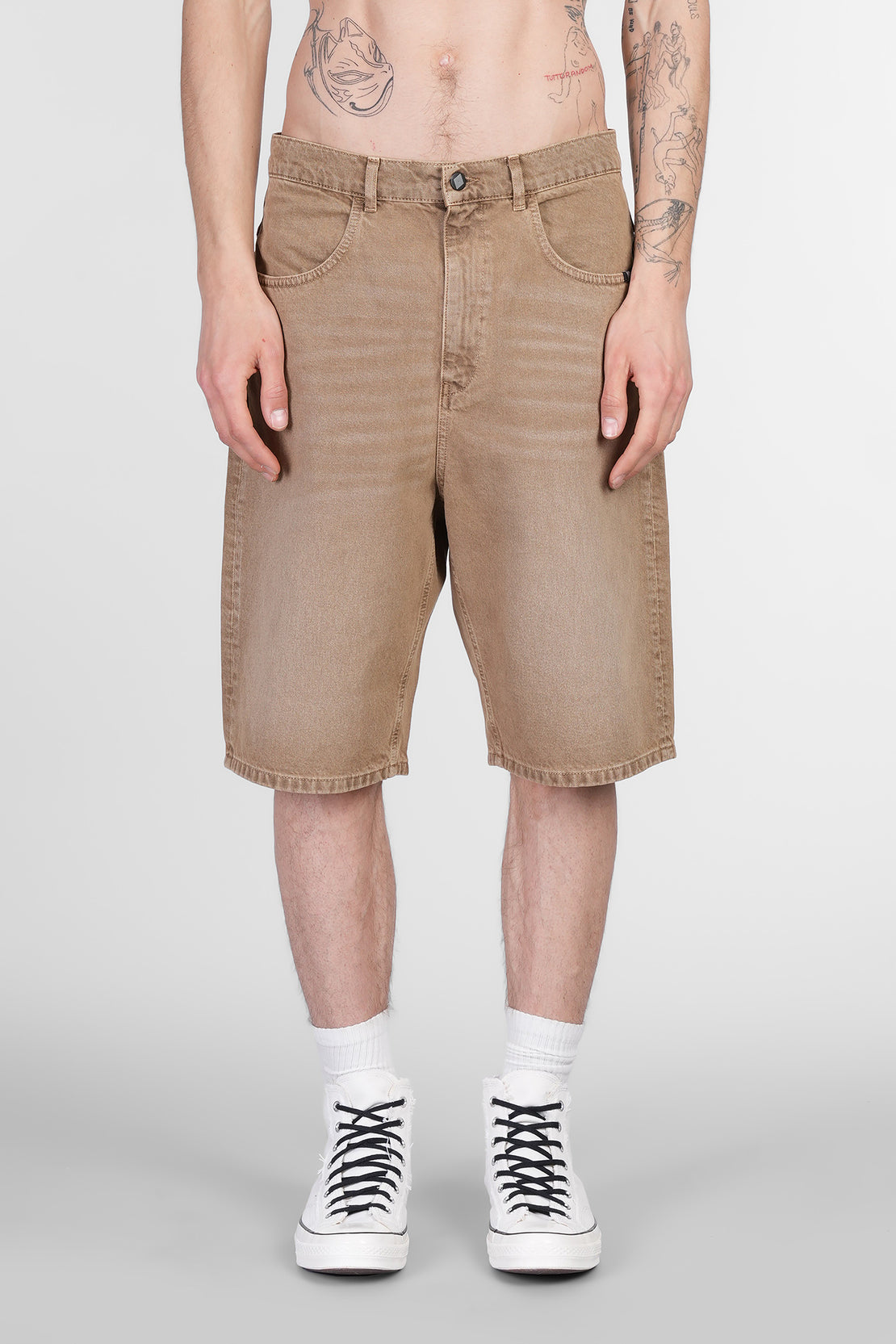 Amish Tommy Shorts in brown denim