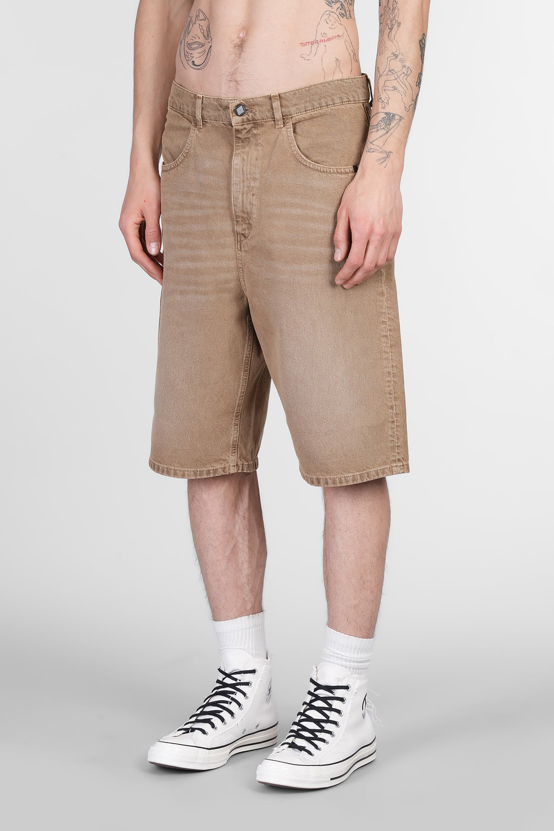 Amish Tommy Shorts in brown denim