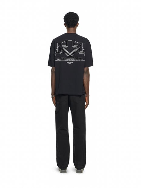 OFF White T-Shirt Skate Offline Half Arrow