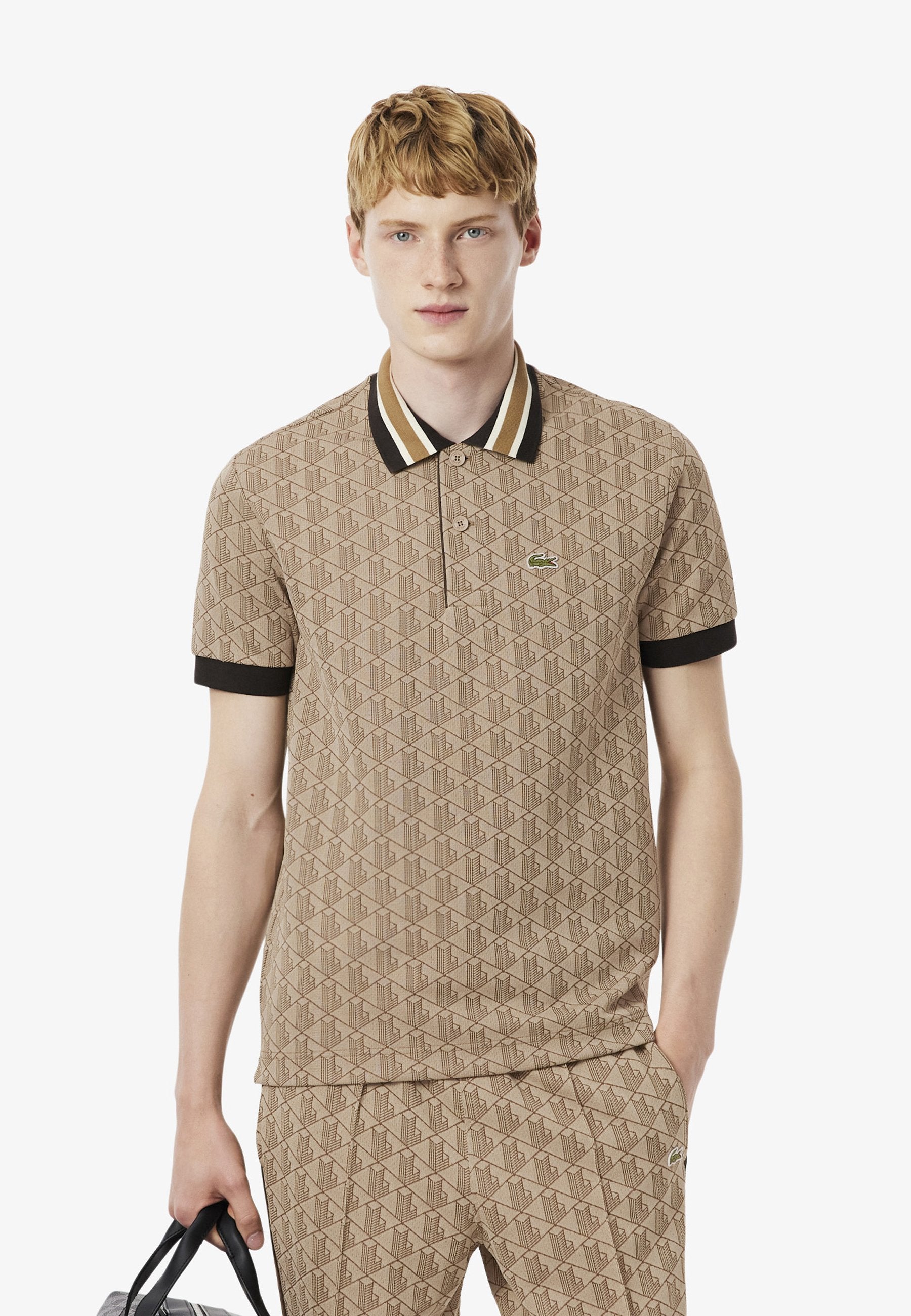 Lacoste Polo - beige marron ir