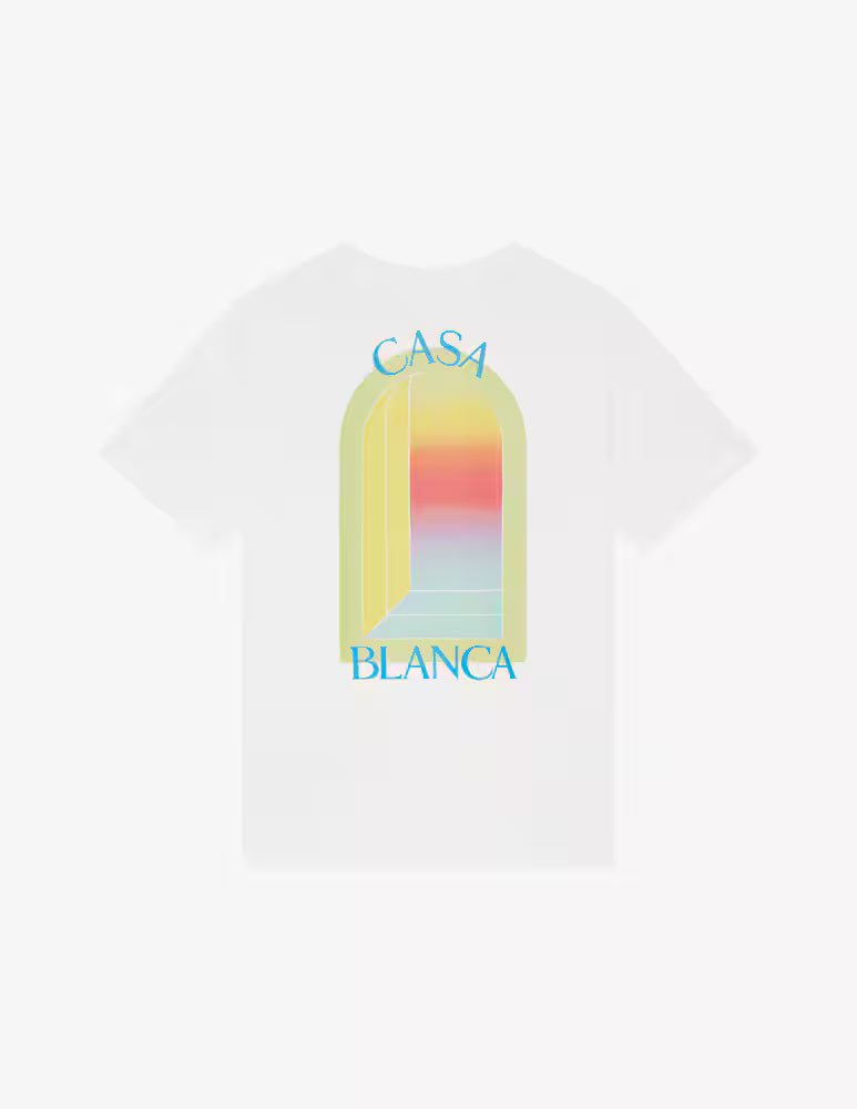 Casablanca T-shirt con stampa arche short sleeve