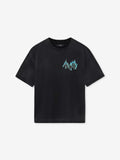 Amiri Maglietta in cotone con logo Amiri Flame