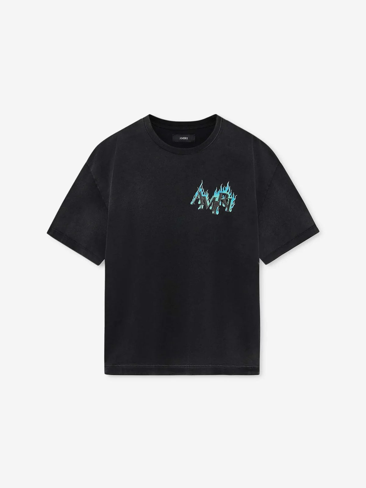 Amiri Maglietta in cotone con logo Amiri Flame