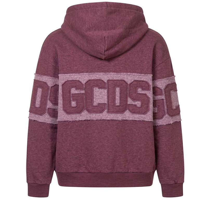 GCDS Felpa con Cappuccio con Patch Logo c2mwqe004f169