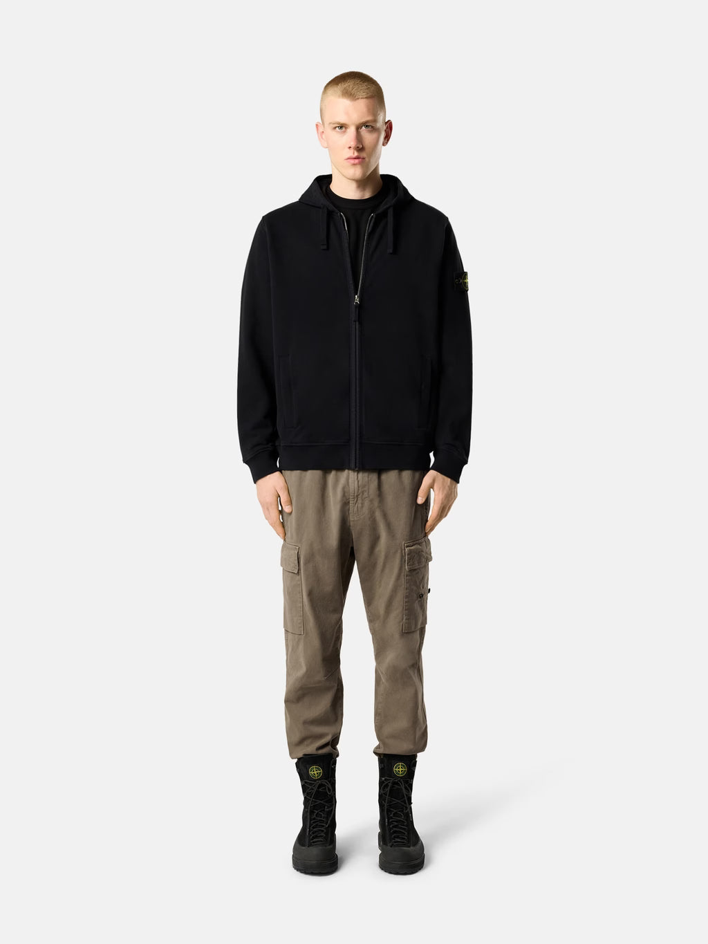 Felpa Stone Island con zip S0A20 V0029
