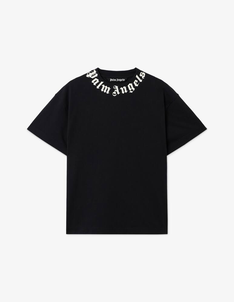 Palm Angels T-shirt regular con logo al collo